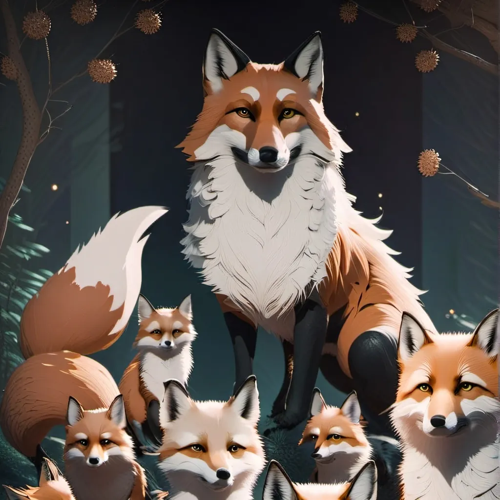chat with ai character: fox family