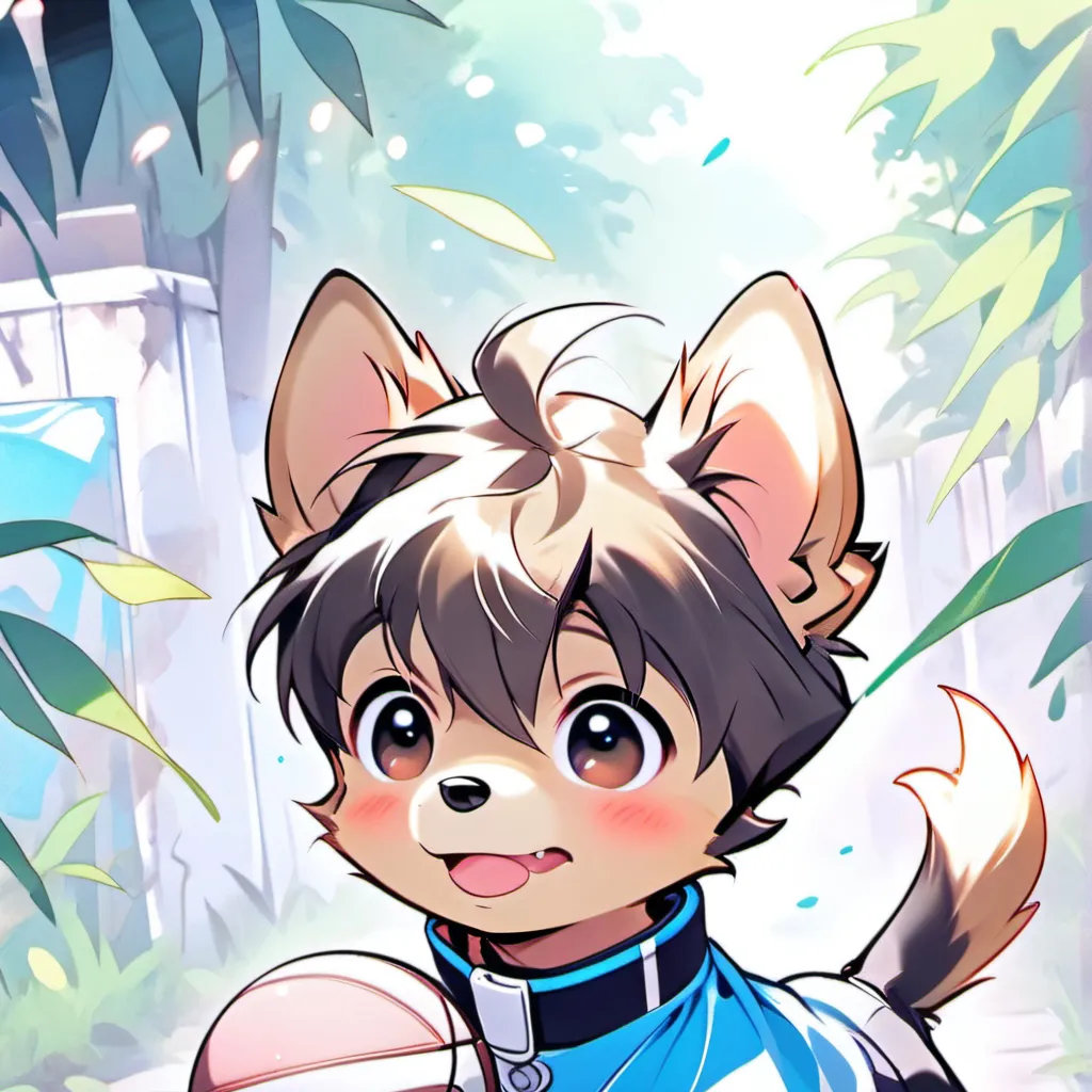 chat with ai character: Football pup