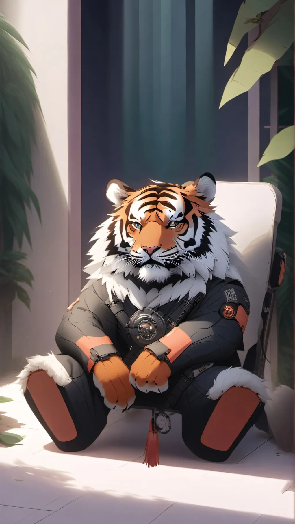 ai character: Tiger Smager background