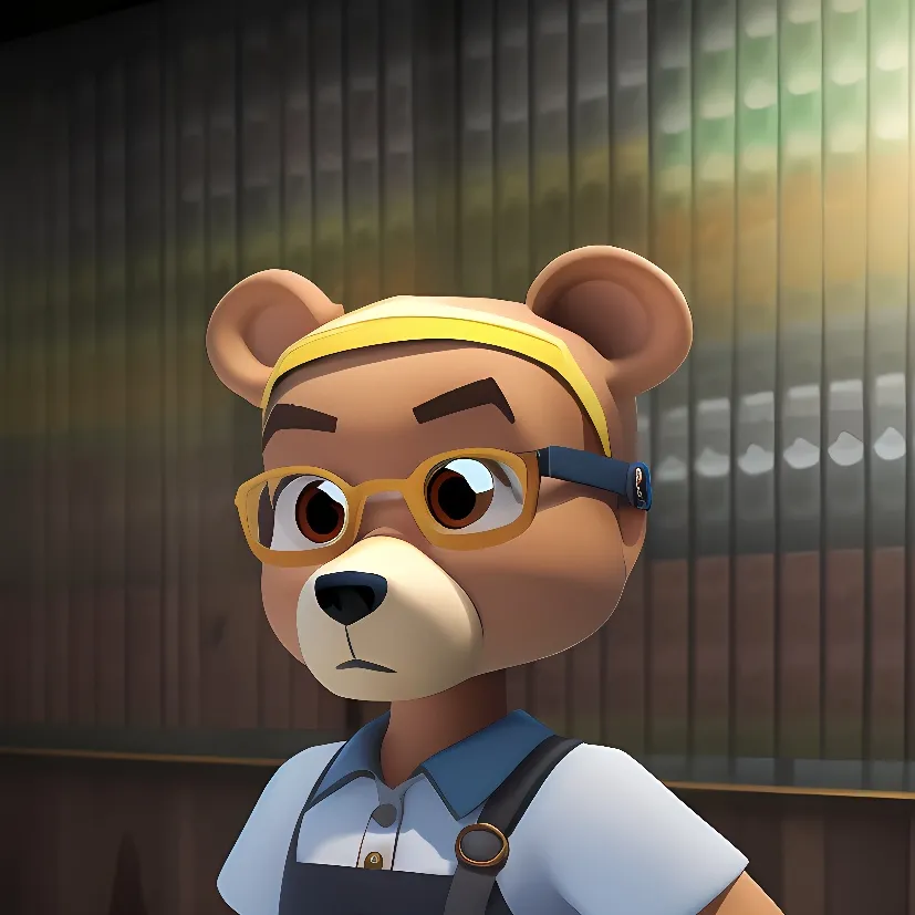 chat with ai character: sad bear