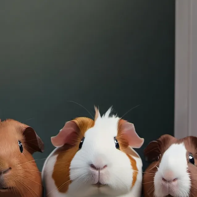 chat with ai character: 5 guinea pigs