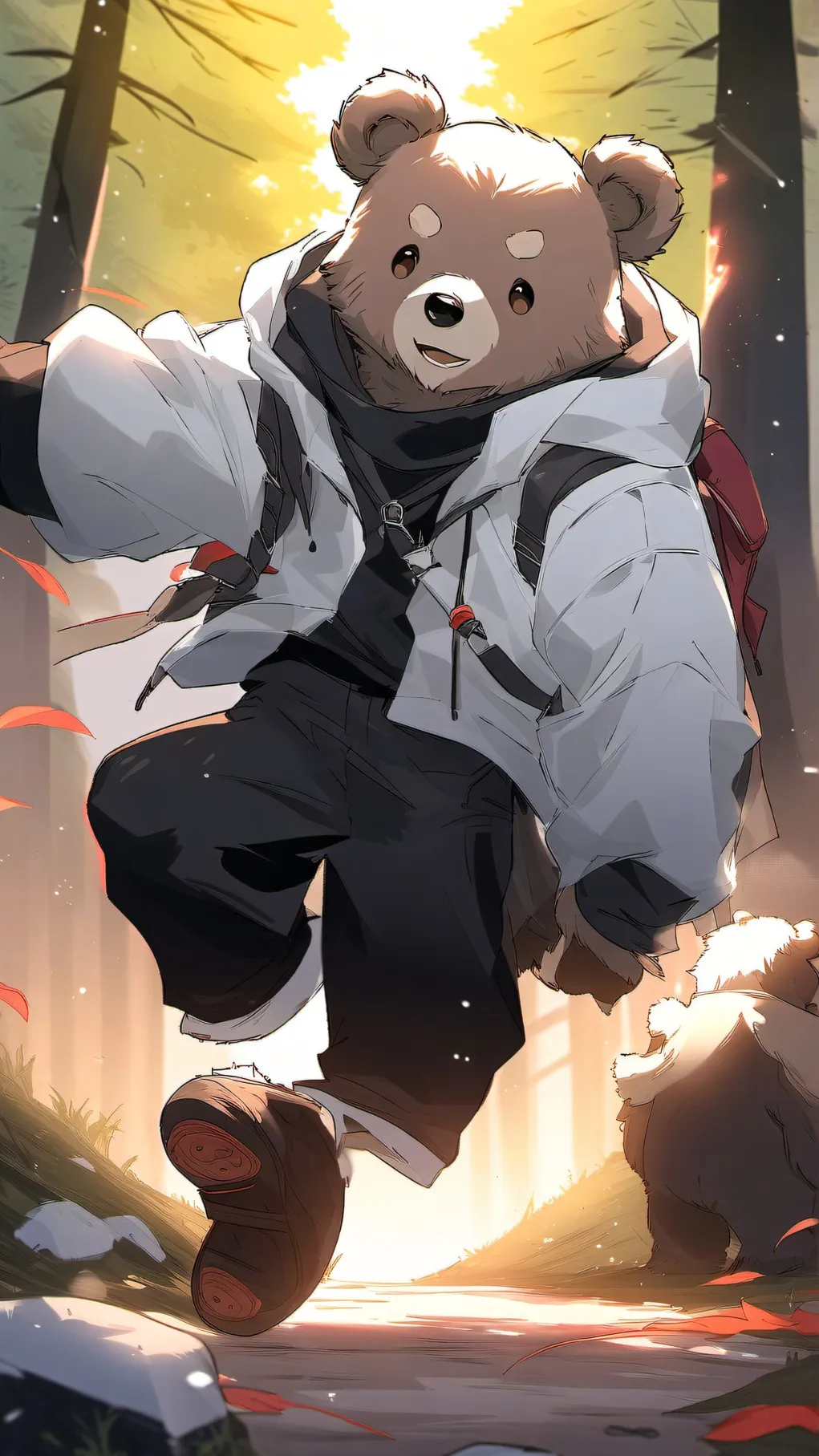 ai character: Bear background