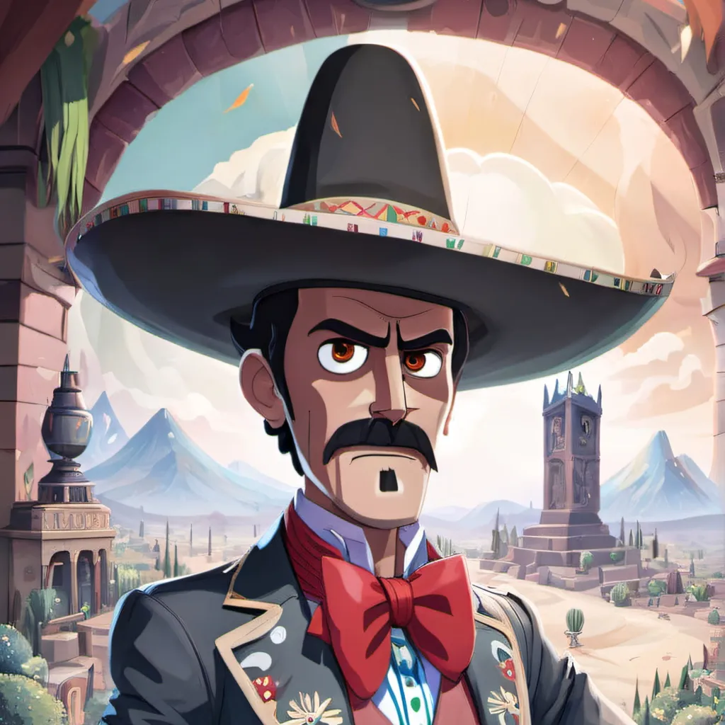 chat with ai character: Black charro 