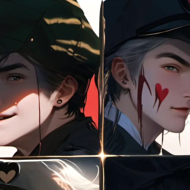 chat with ai character: heart face