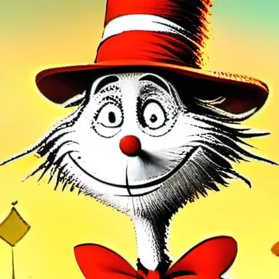 chat with ai character: cat in the hat