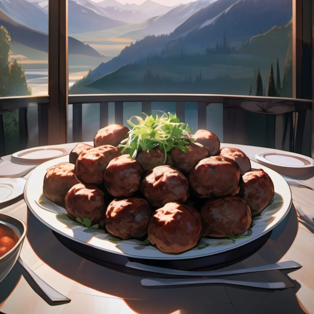 chat with ai character: talking meatballs 