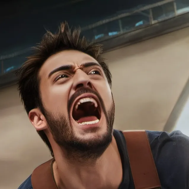 chat with ai character: Santa is falling