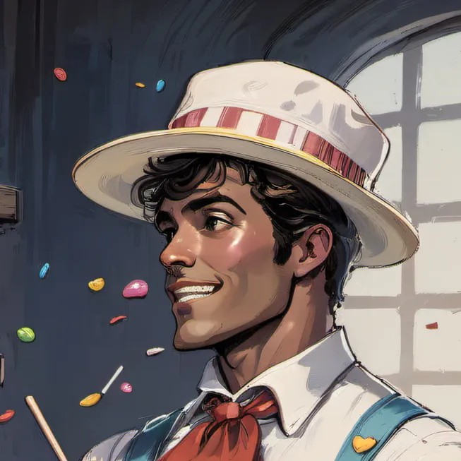 chat with ai character: Candyman Sam