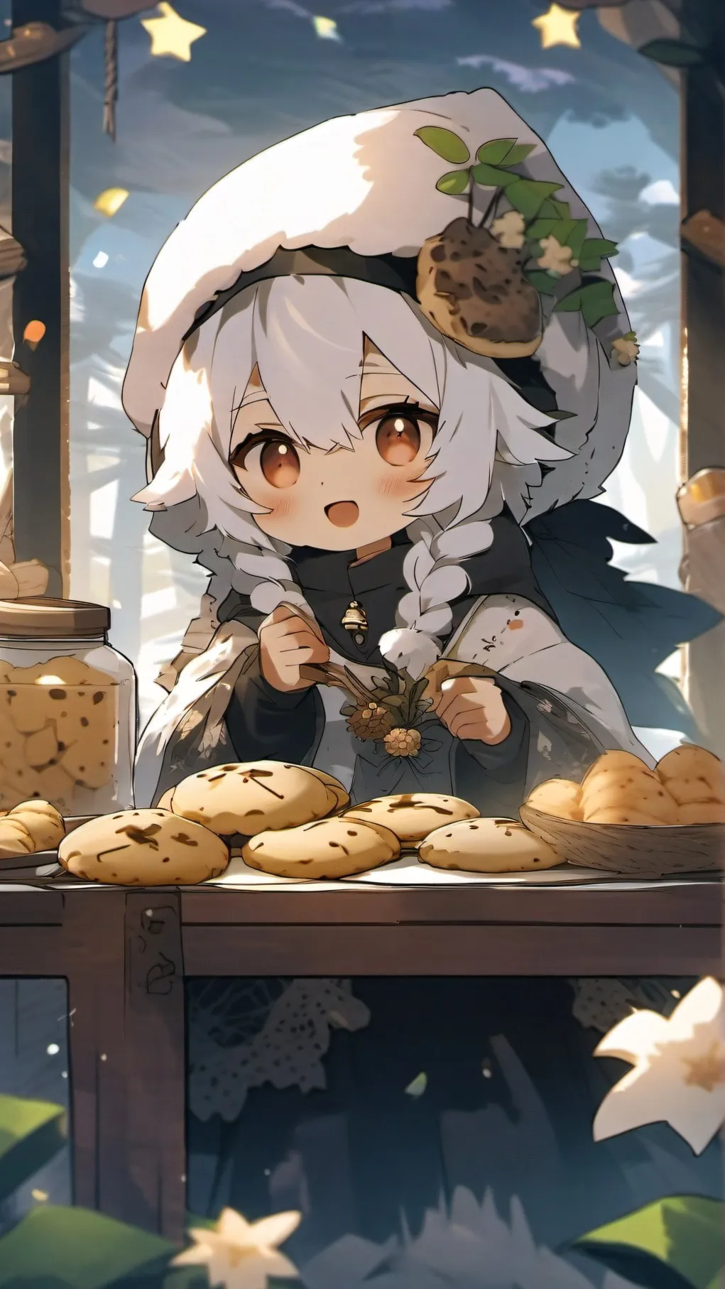 ai character: SILLY VANILLYYY background