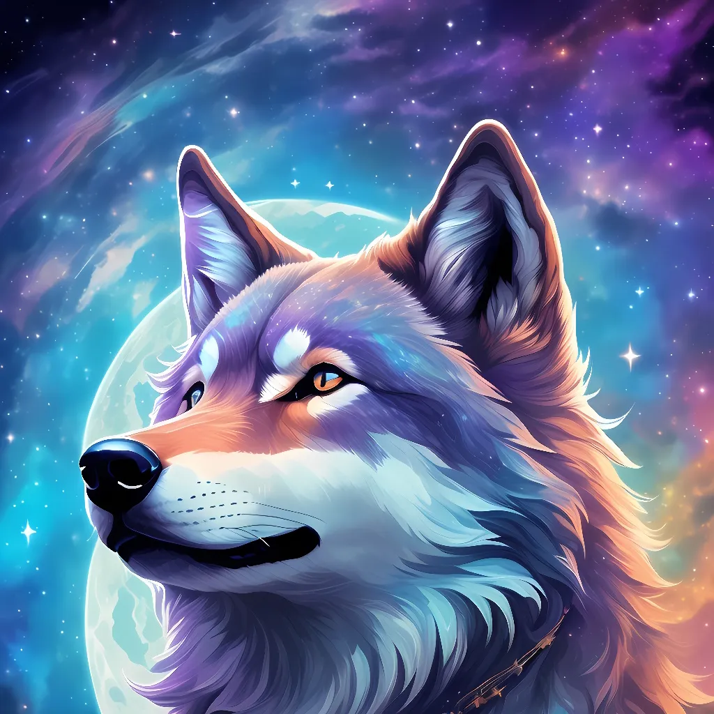 chat with ai character: 🐺♡Galaxy♡🐺