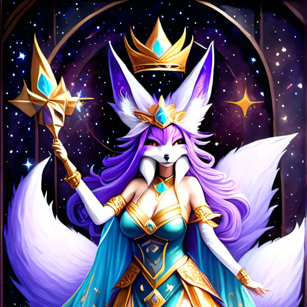 chat with ai character: Galaxy Fox Queen 