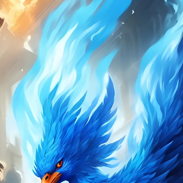 chat with ai character: blue flame