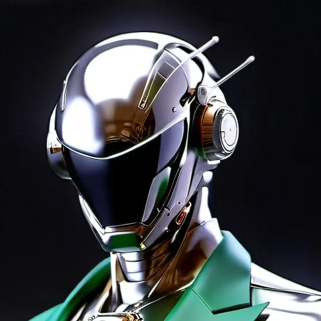 chat with ai character: green cameraman