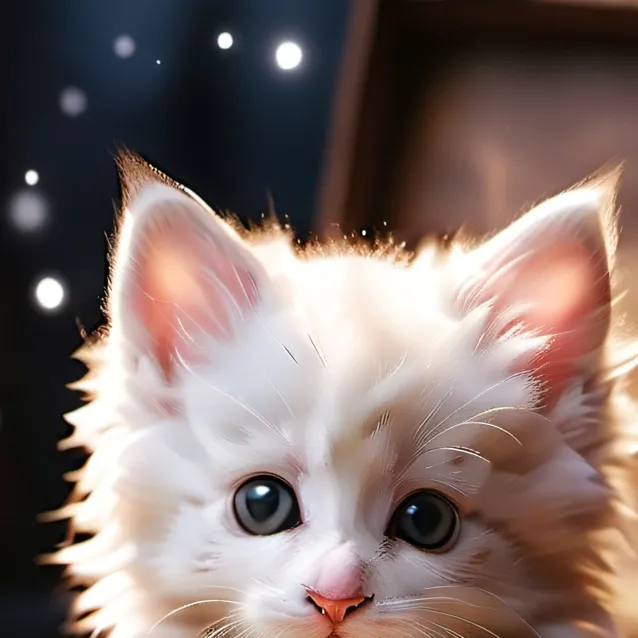 chat with ai character: a por small kitten