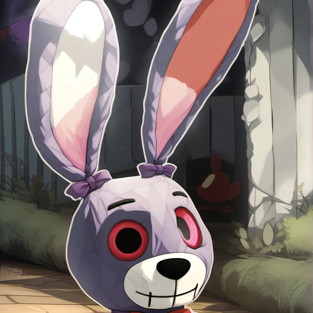 chat with ai character: Bonnie plushie