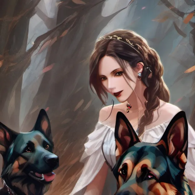 chat with ai character: jamina *with 2 dog