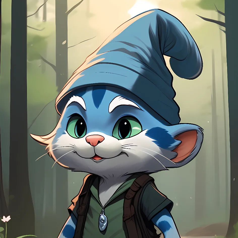 chat with ai character: Smurf cat💙