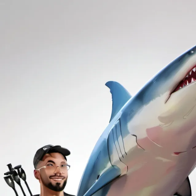 chat with ai character: shark man