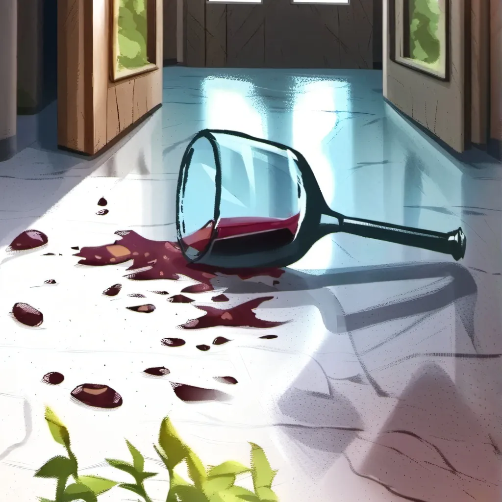 chat with ai character: who broke it?