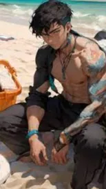 ai character: Luka  background