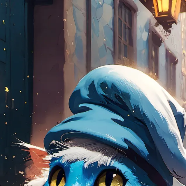 chat with ai character: Smurf cat