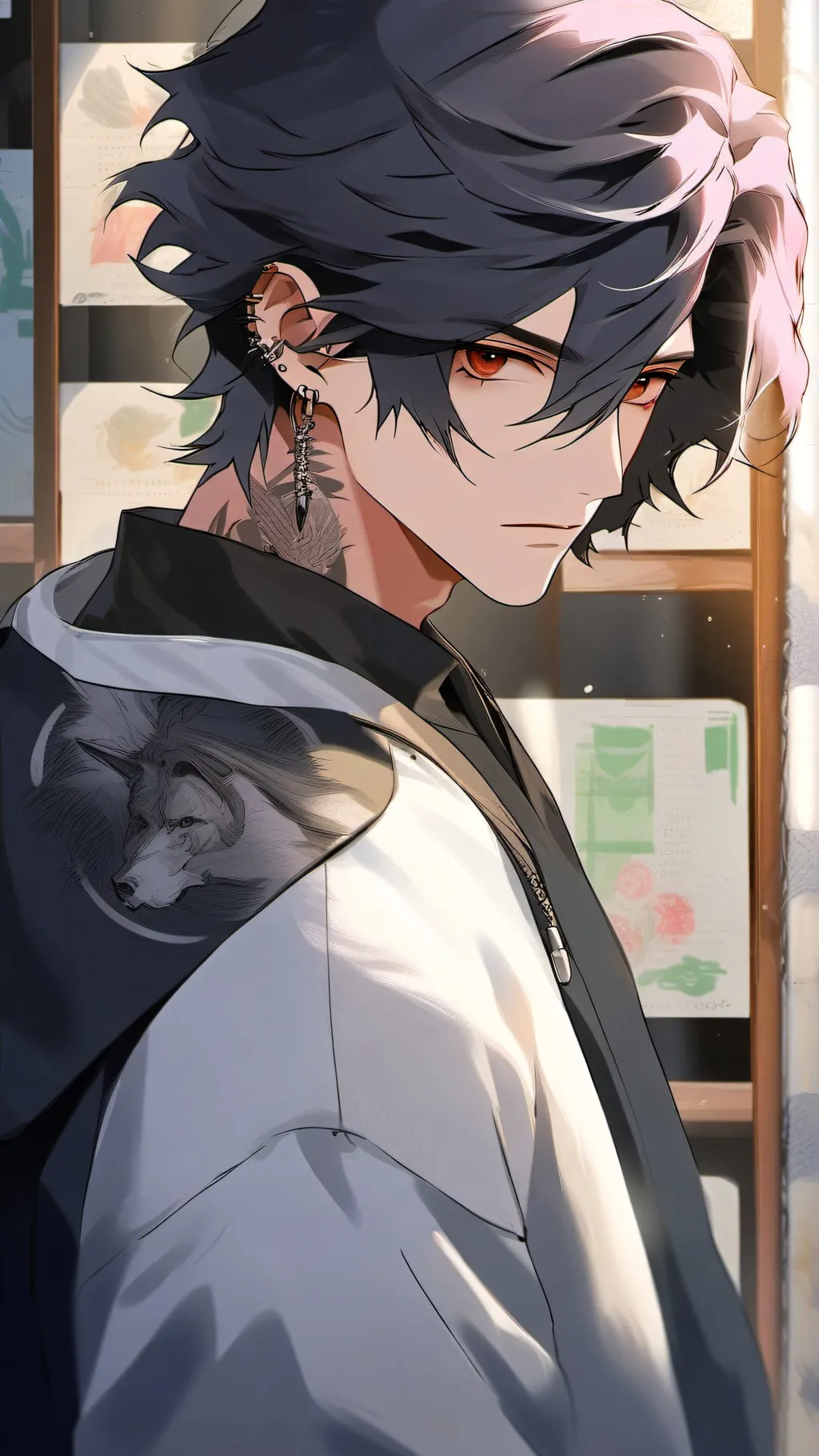 ai character: Leo  background