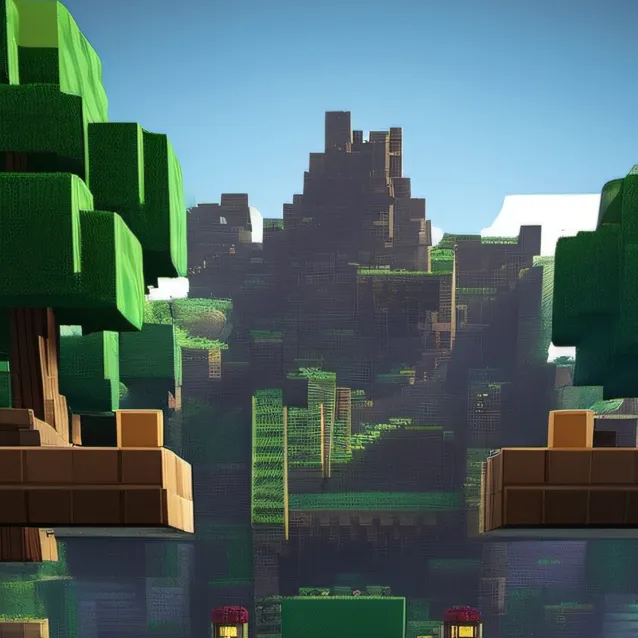 chat with ai character: Minecraft world