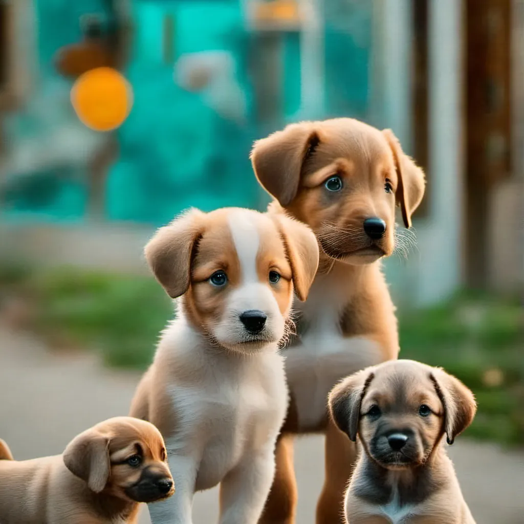 chat with ai character: Stray puppies 