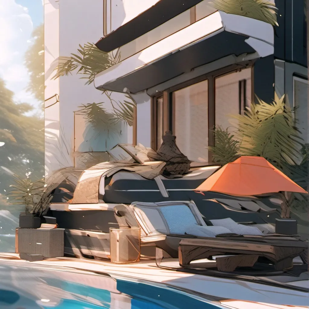 chat with ai character: mha pool party