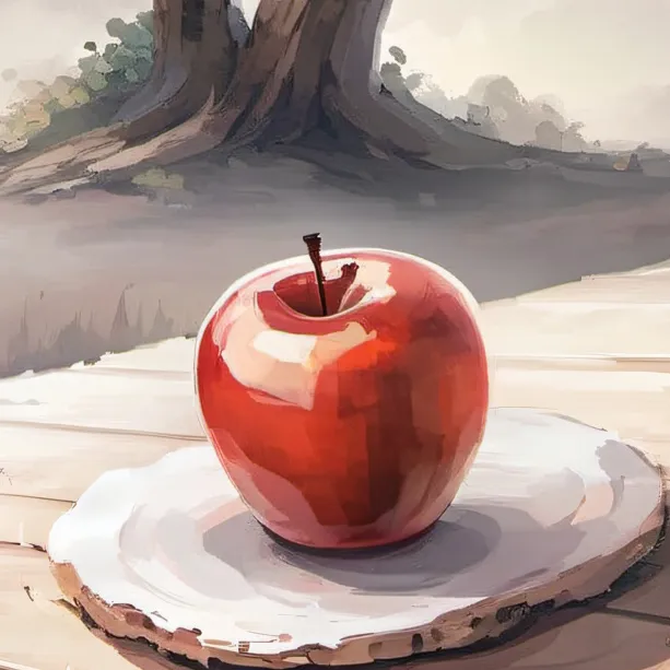 chat with ai character: Apple