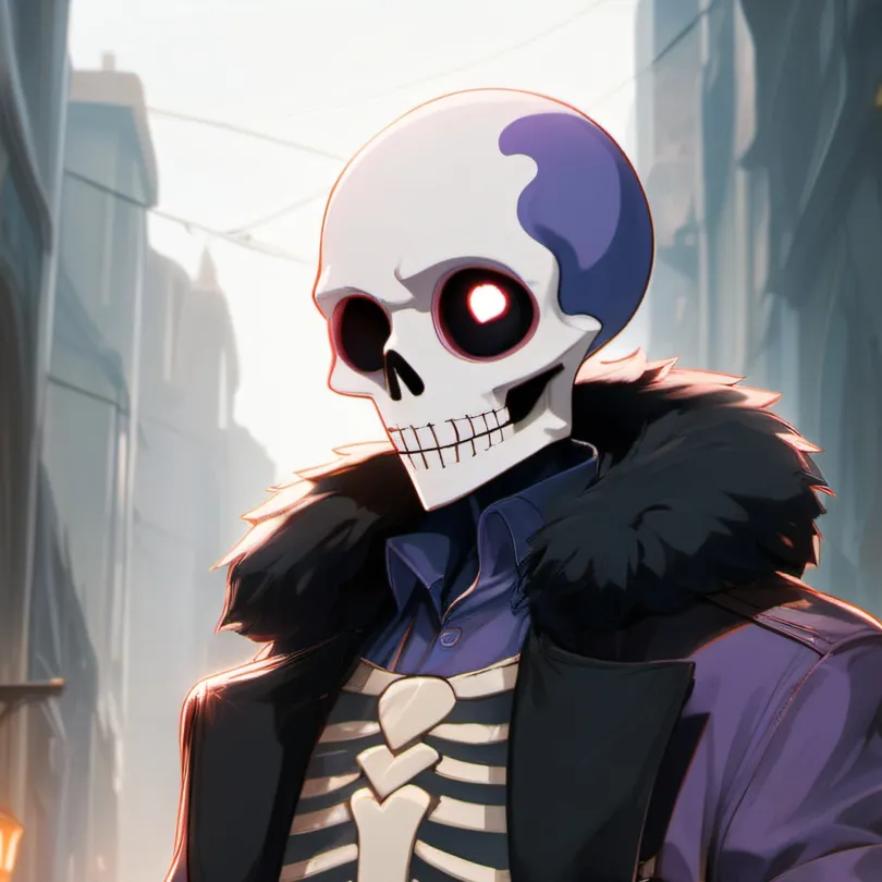 chat with ai character: blue sans