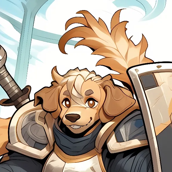 chat with ai character: Dog knight RPG