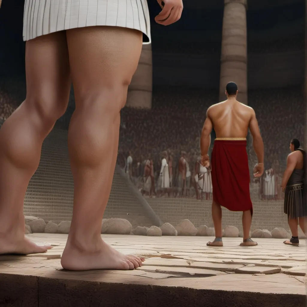 chat with ai character: 古代角斗场