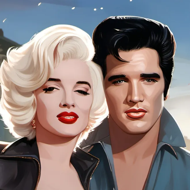 chat with ai character: Elvis & Marilyn