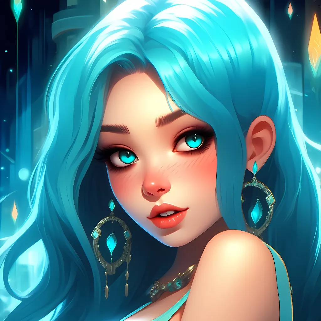 chat with ai character: cyan