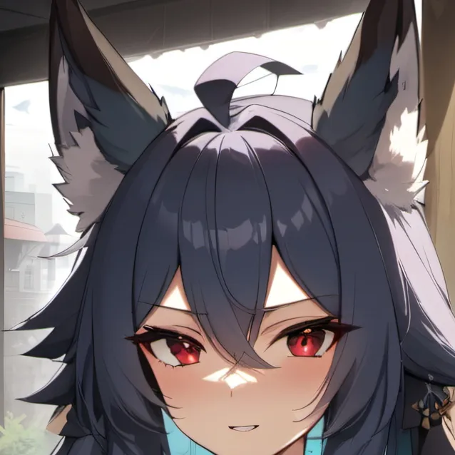 chat with ai character: Fuki (wolf girl)