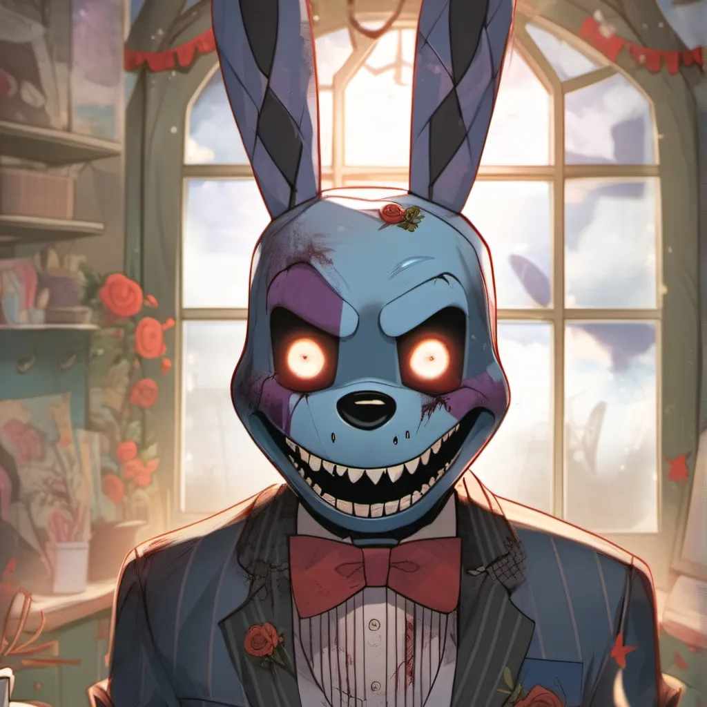 chat with ai character: nightmare Bonnie 