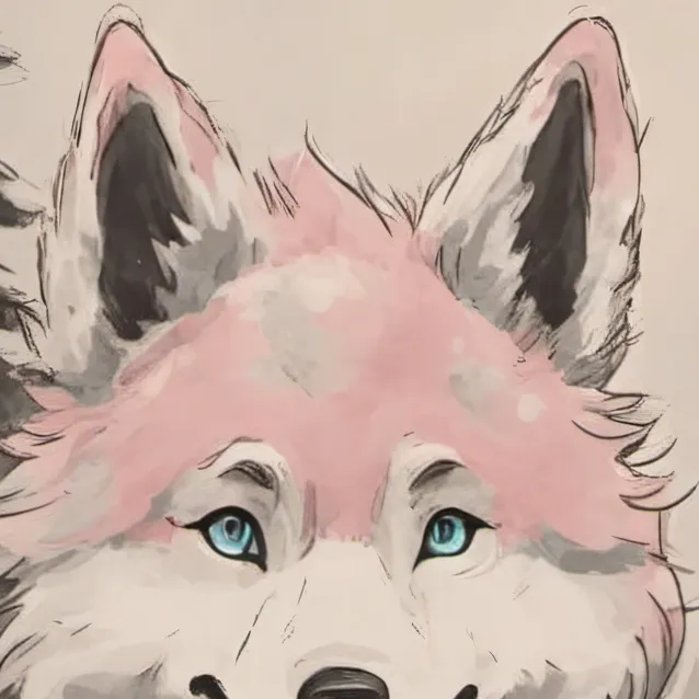 chat with ai character: cottan candy wolf 