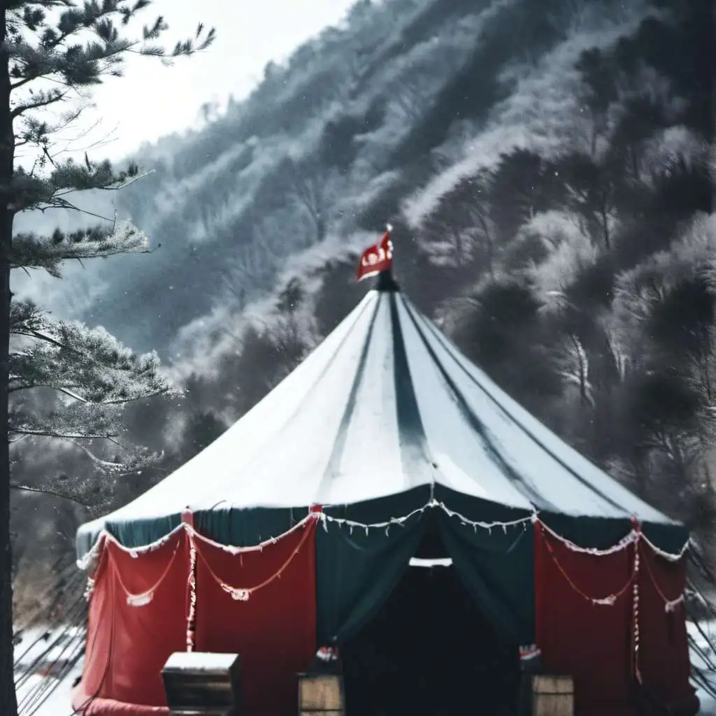 chat with ai character: A snowy circus