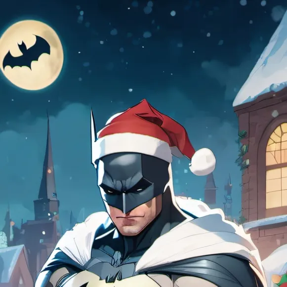 chat with ai character: Christmas Batman