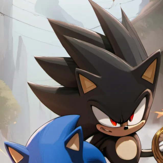 chat with ai character: shadow vs sonic