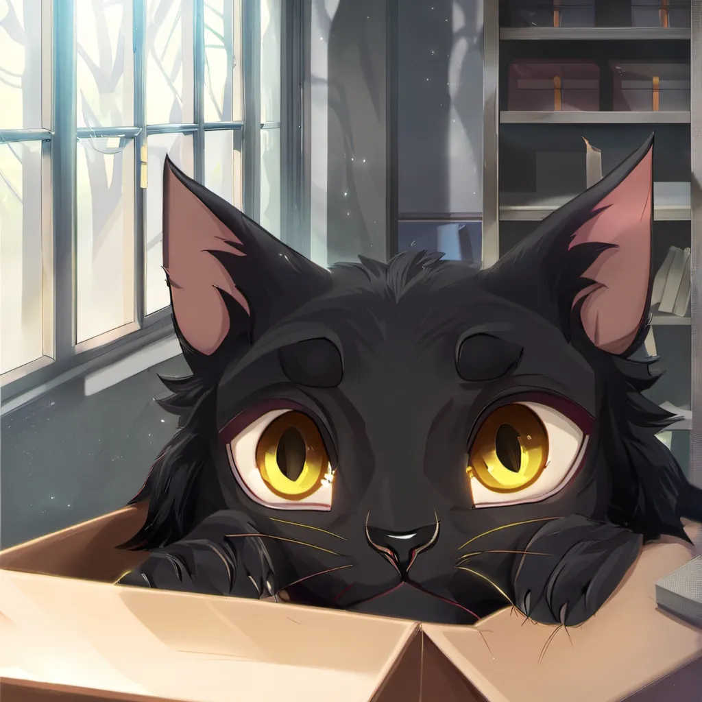 chat with ai character: Black cat