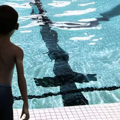 chat with ai character: Bad sans at pool!!