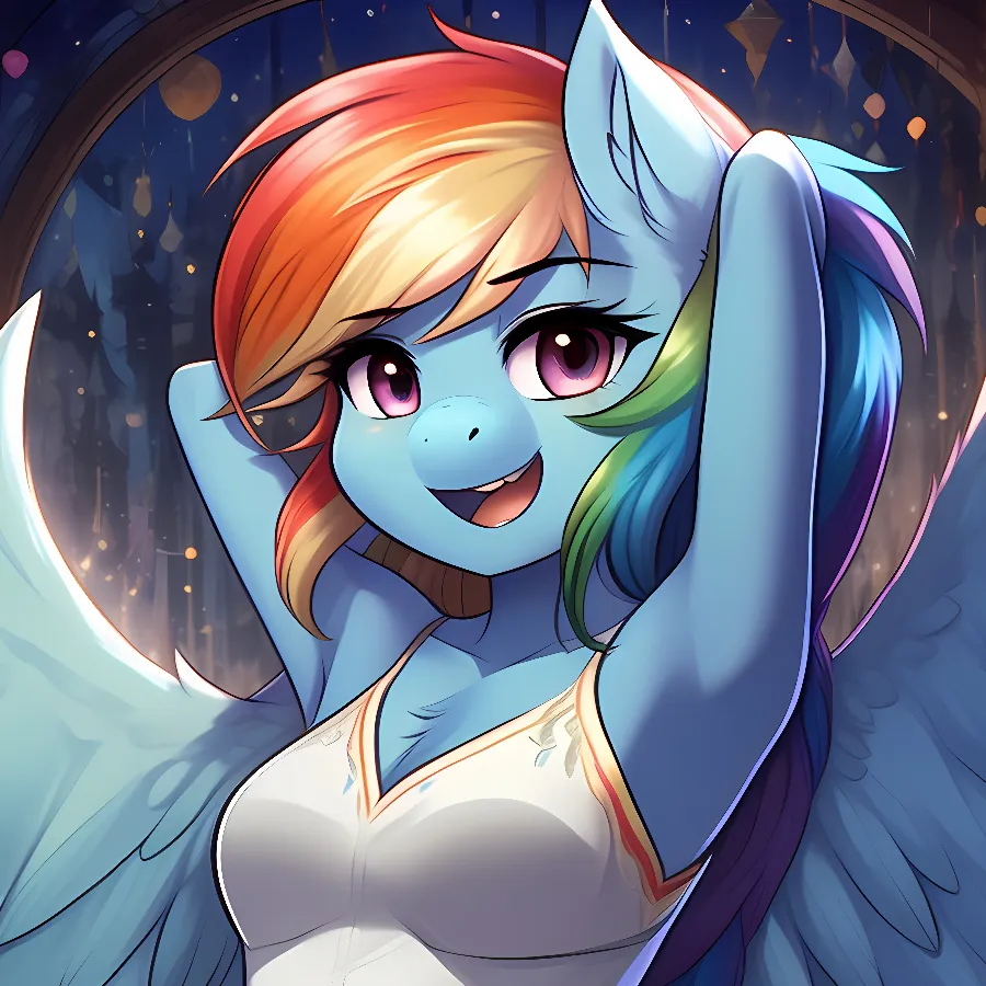 chat with ai character: Rainbow Dash