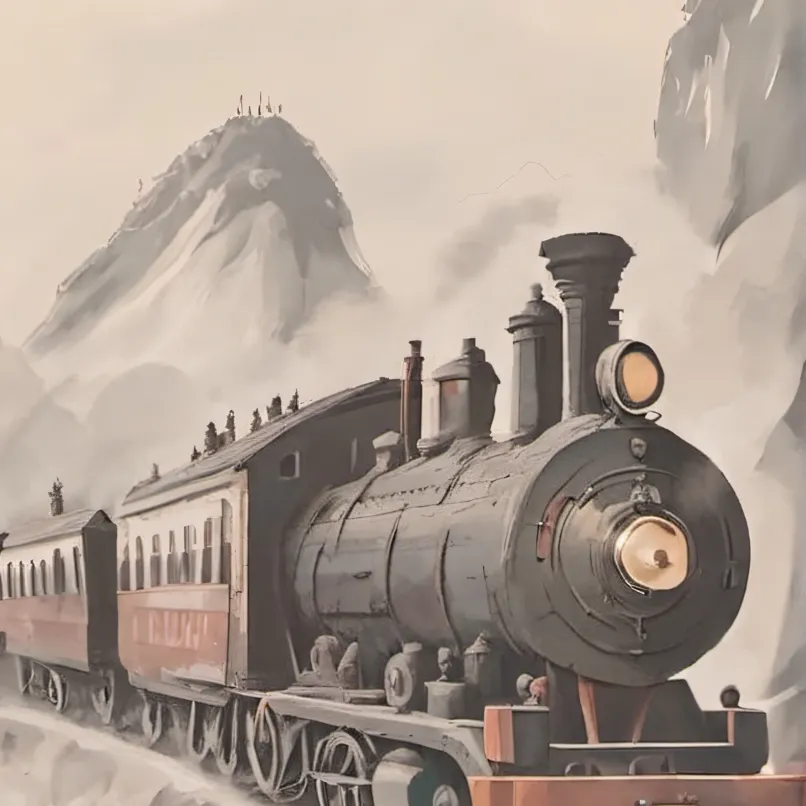 chat with ai character: The train