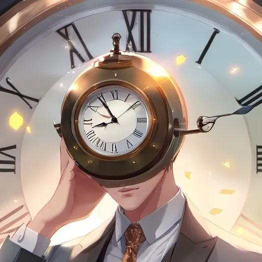 chat with ai character: Clock Man