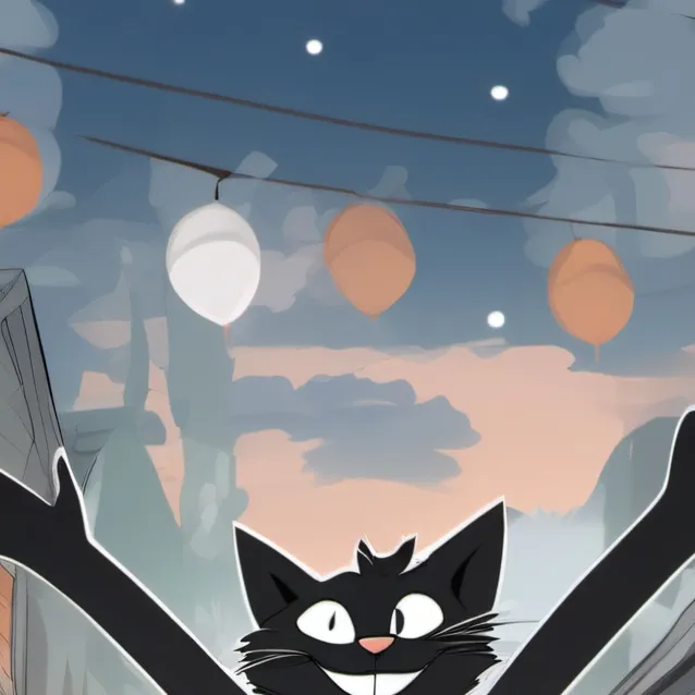 chat with ai character: cartoon cat 