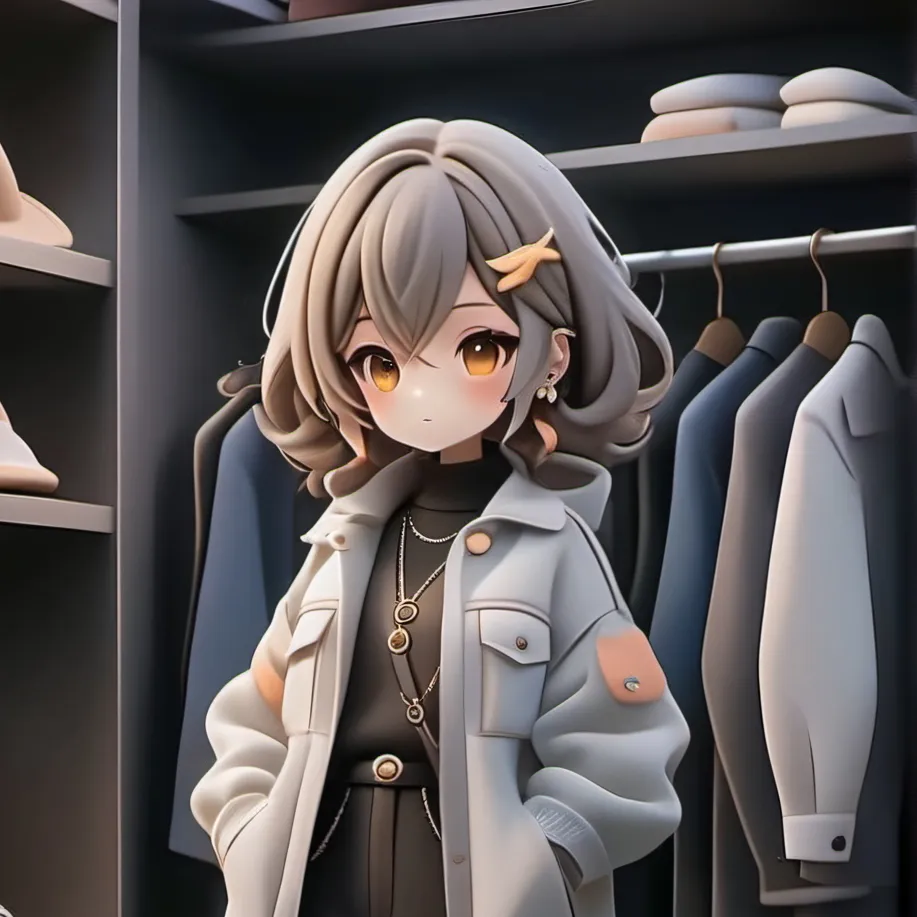 chat with ai character: Closet (girl fits)