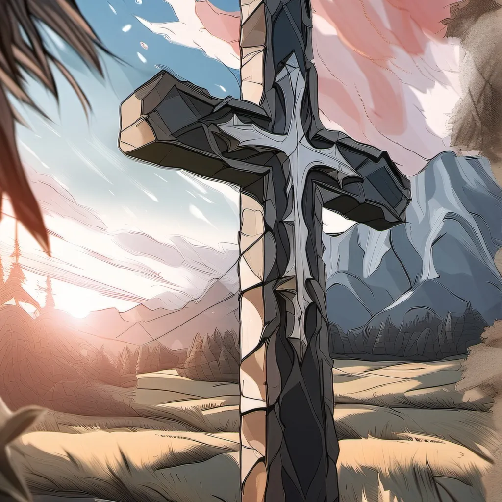 chat with ai character: mary on a cross 