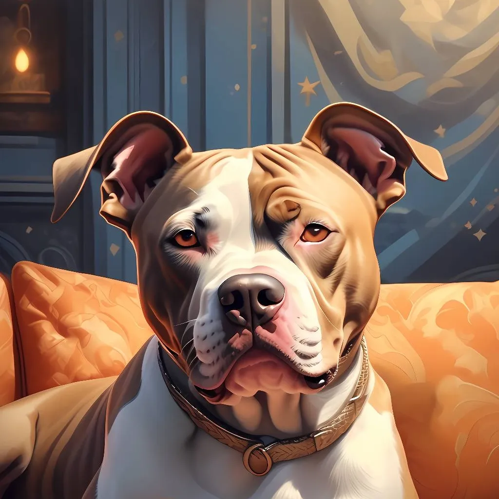 chat with ai character: Red Texes pitbull